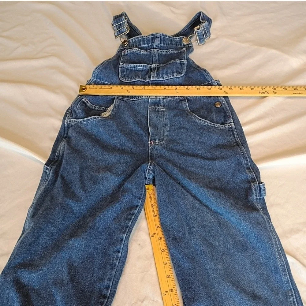 Good Kidz Denim Carpenter Overalls Kids Size S Blue Excellent Bib Dungarees